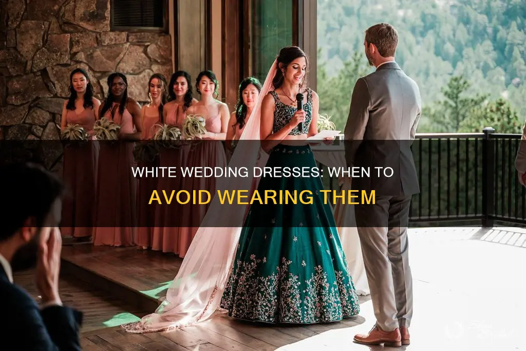 when can you not wear a white wedding dress