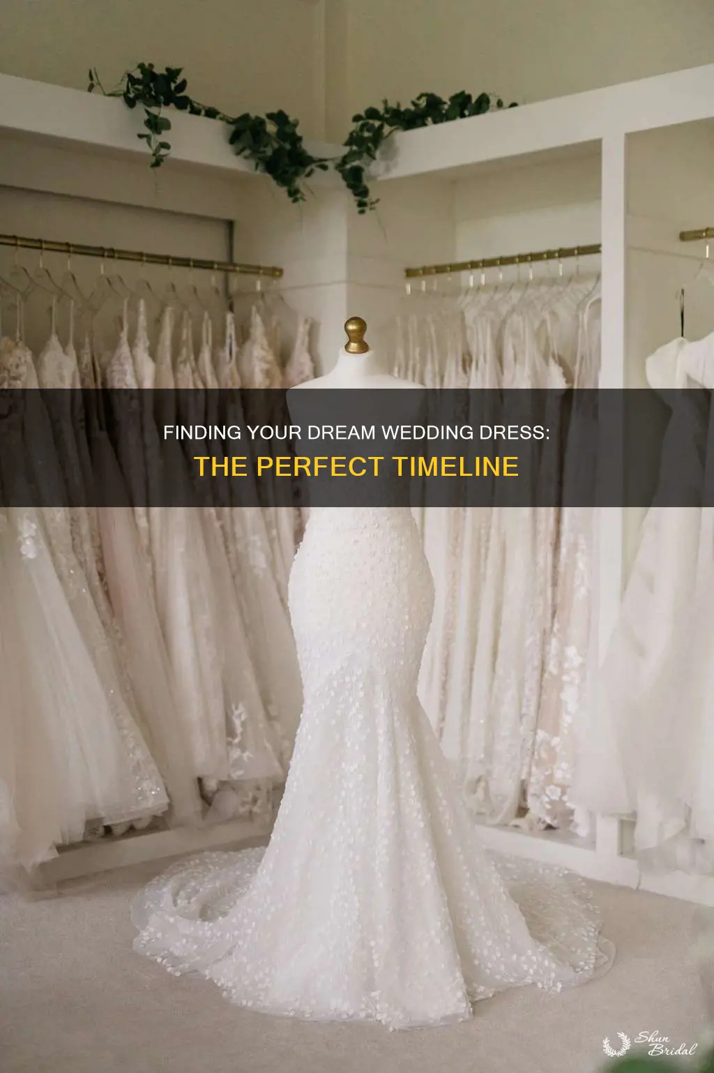 when can you start looking at wedding dresses