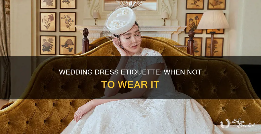 when cant you wear a wedding dress