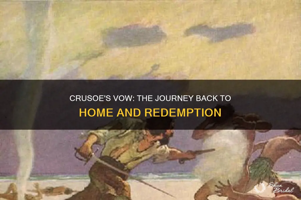 when crusoe vows to return home