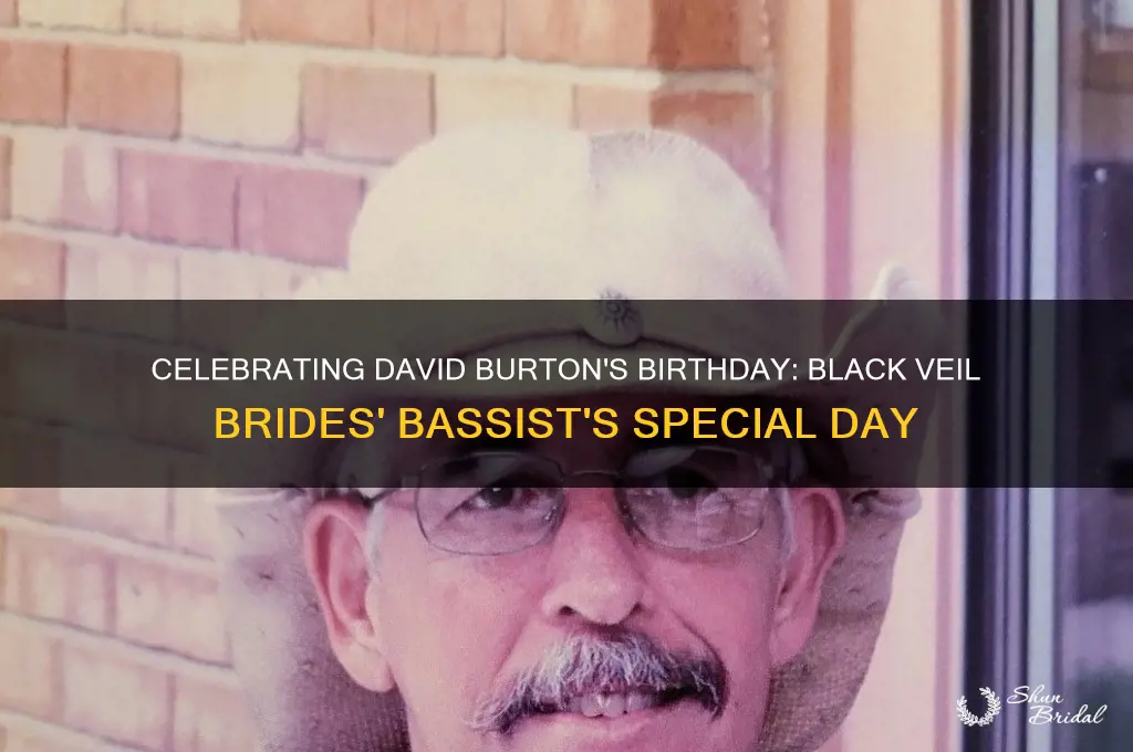 when david burton birthday from black veil brides
