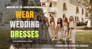 Friends Ladies and Their Wedding Dresses