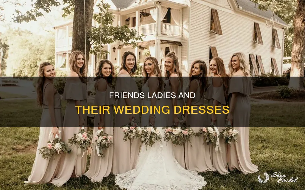 when did all the ladies from friends wear wedding dresses
