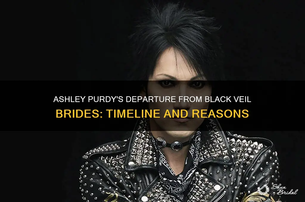 when did ashley purdy leave black veil brides
