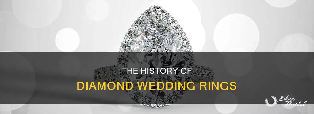 when did buying a diamond for a wedding ring start