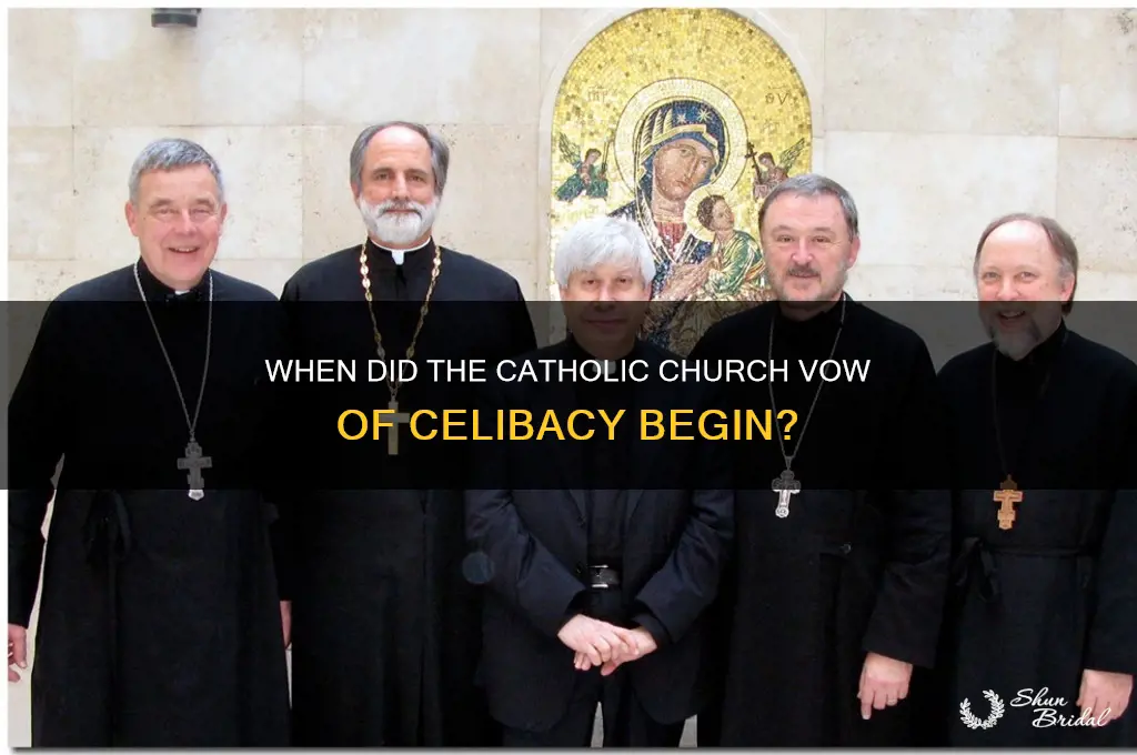 when did catholic church vow of celibacy