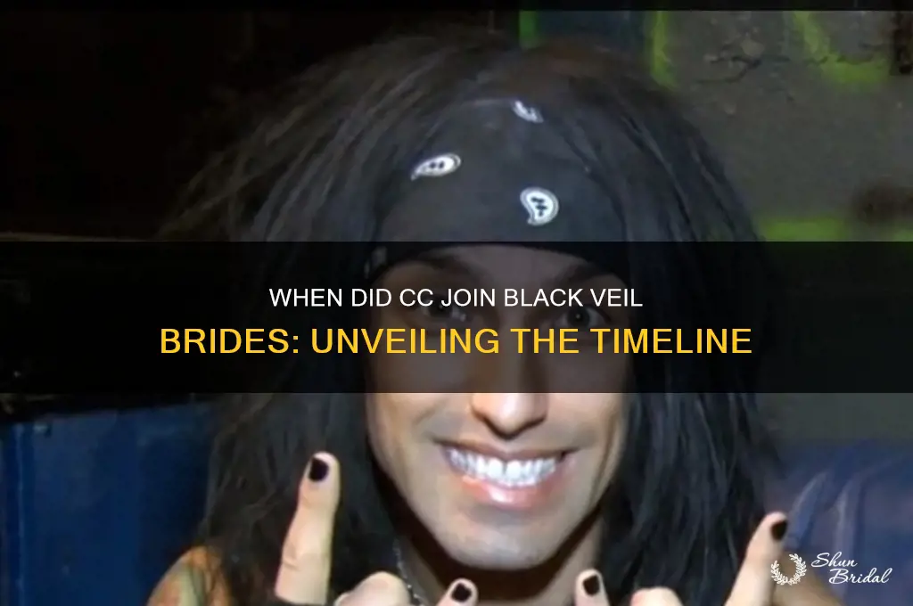 when did cc join black veil brides