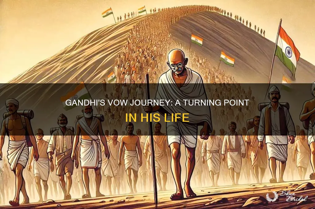 when did gandhi take his vows