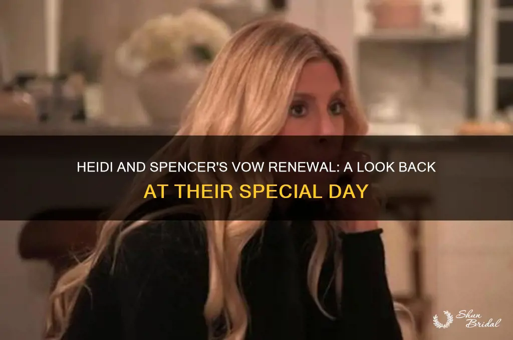 when did heidi and spencer renew their vows