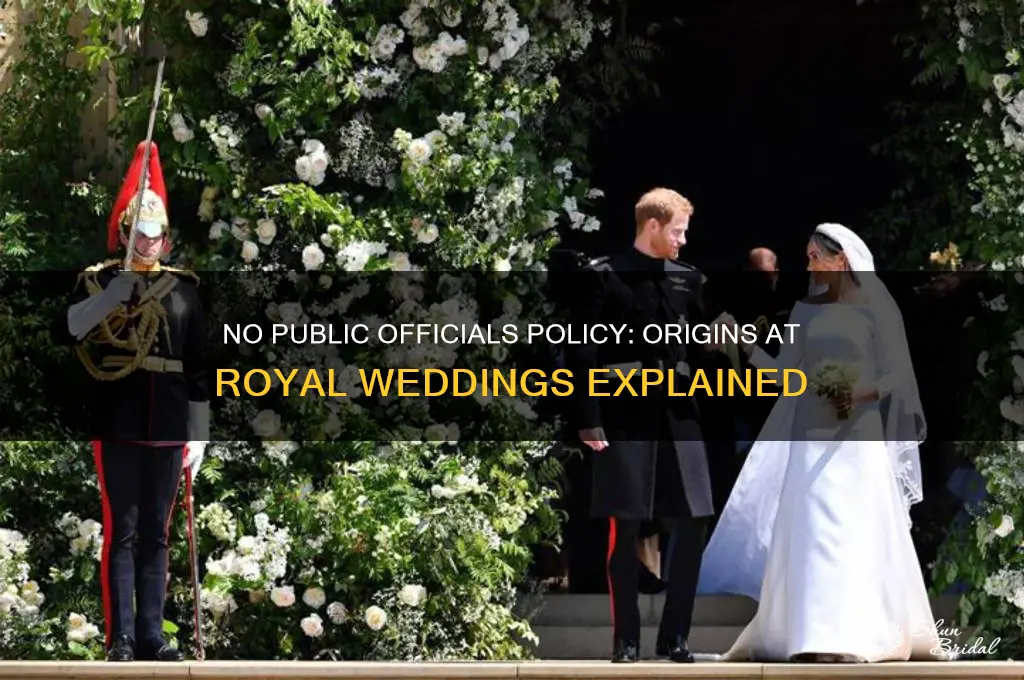 when did no publicofficials policy start at royal wedding