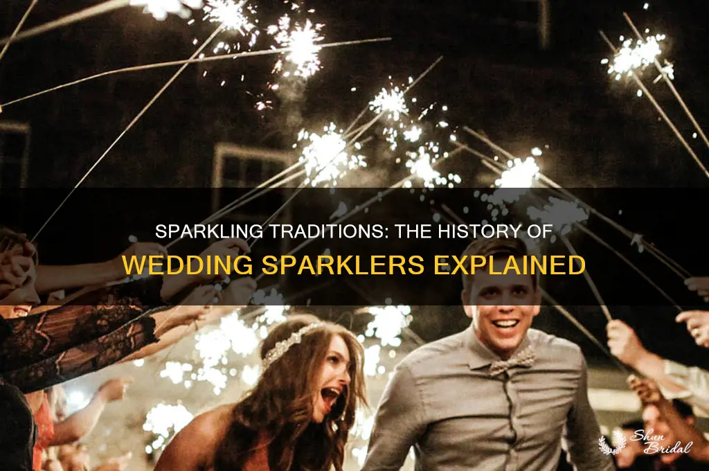 when did people start using sparklers at weddings
