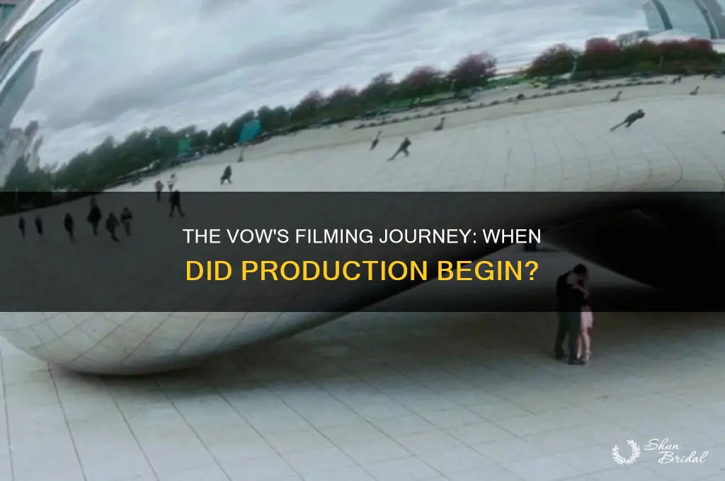 when did the vow start filming