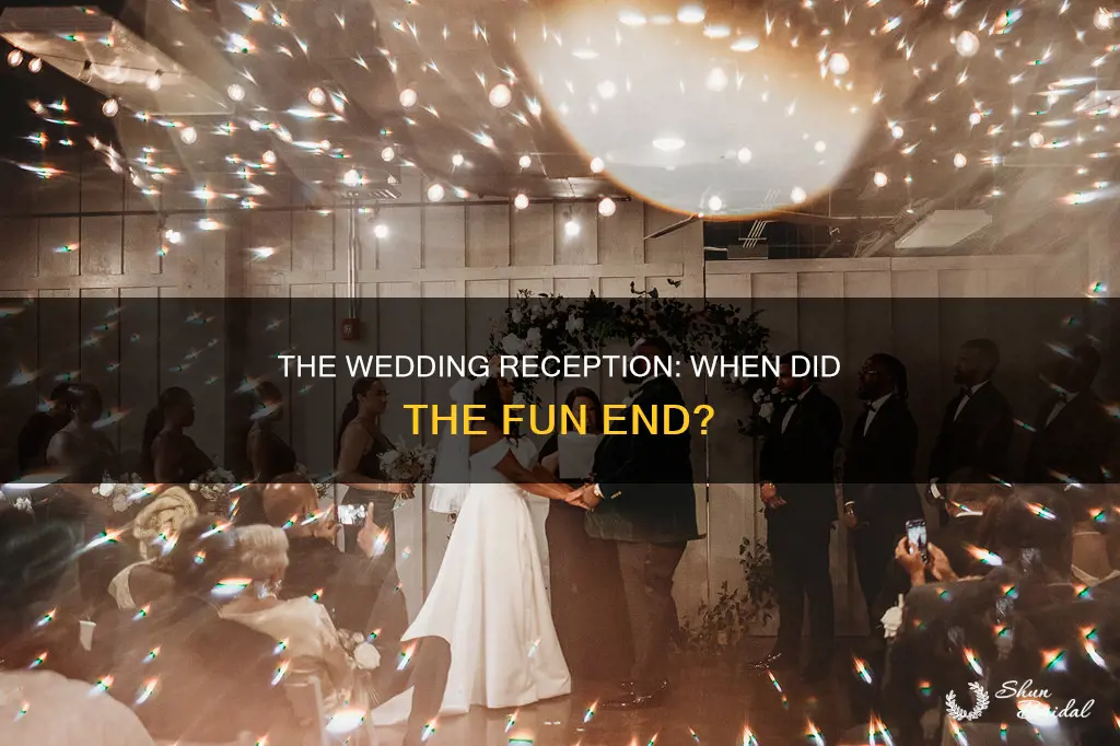 when did the wedding reception end