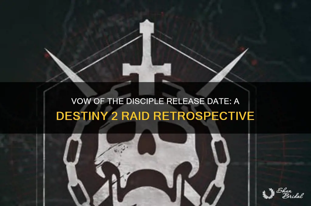 when did vow of the disciple come out