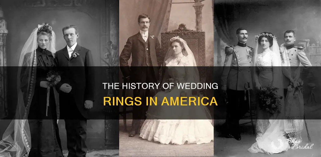 when did wedding rings start in america