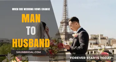 From Man to Husband: The Evolution of Wedding Vows Over Time