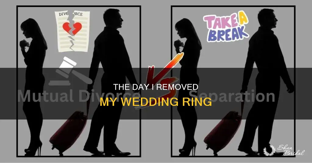 when did you take off your wedding ring