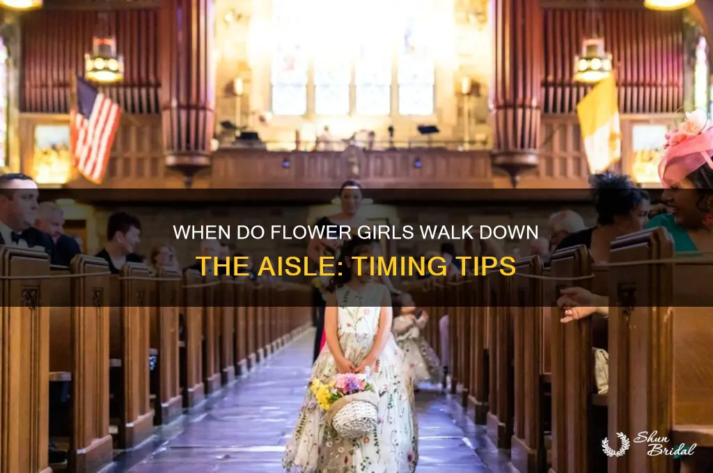 when do flower girls walk down the aisle