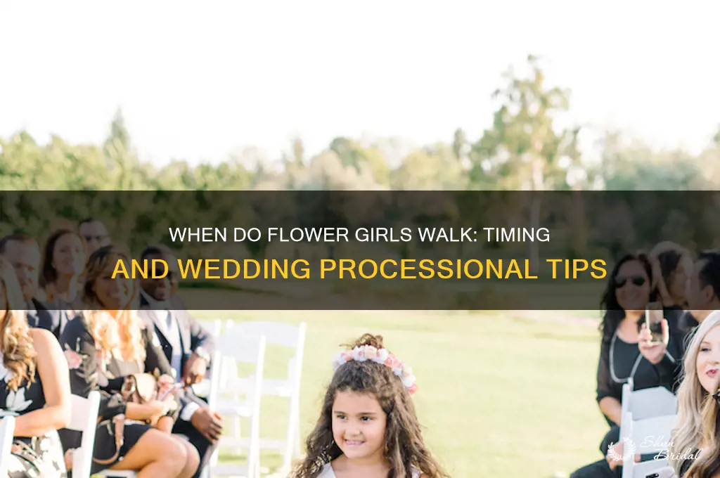 when do flower girls walk