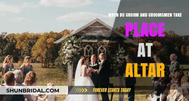 When Do the Groom and Groomsmen Take Their Altar Positions?