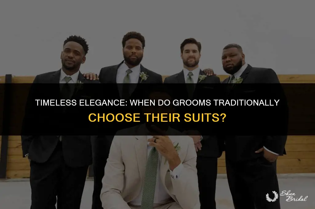 when do grooms get suits