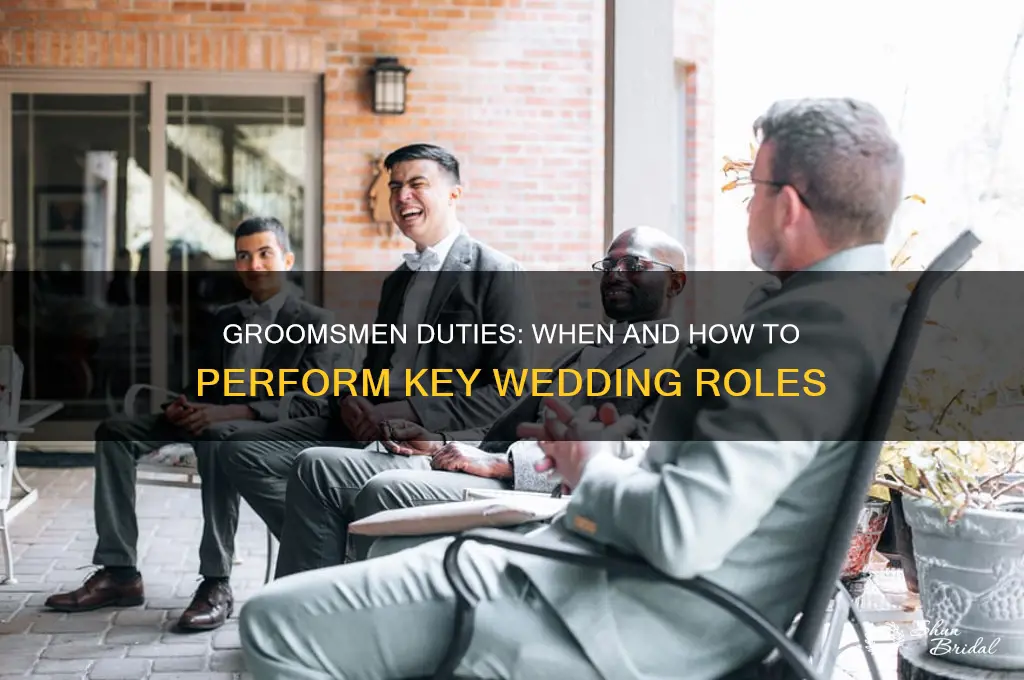 when do groomsmen perform