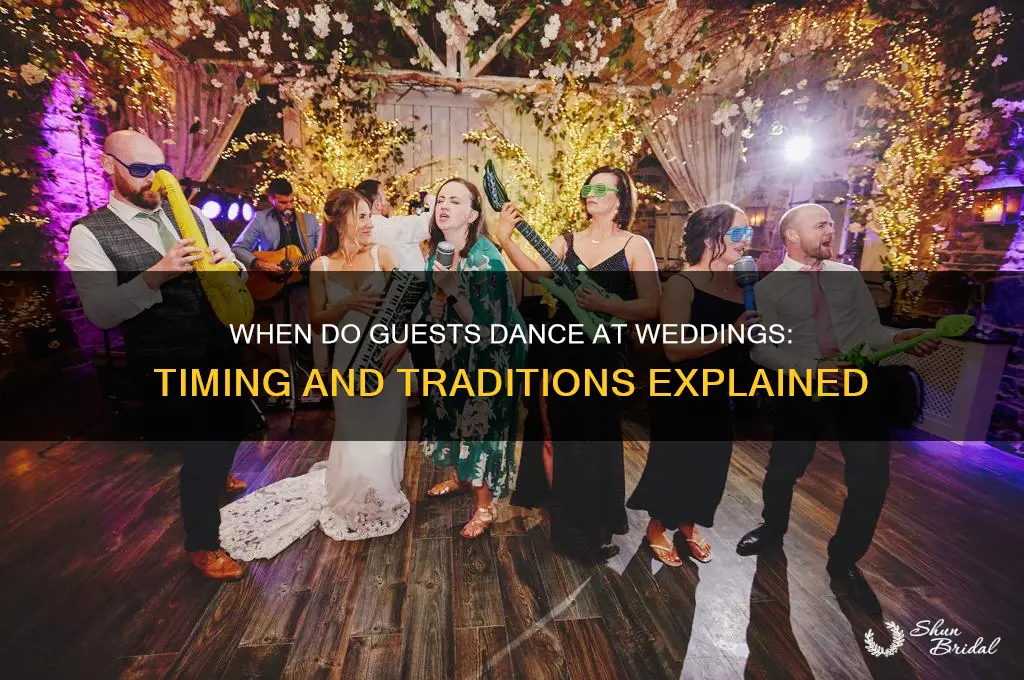 when do guests dance at weddings