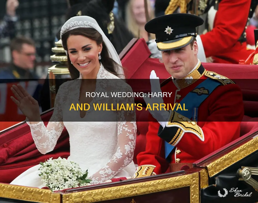 when do harry and william arrive at the wedding