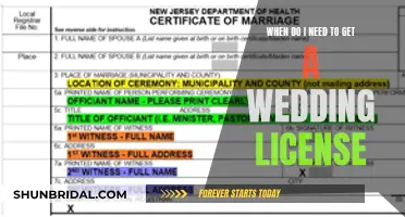 The Time-Sensitive Task: Wedding Licenses and You