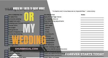 What to Plan and When for Your Wedding