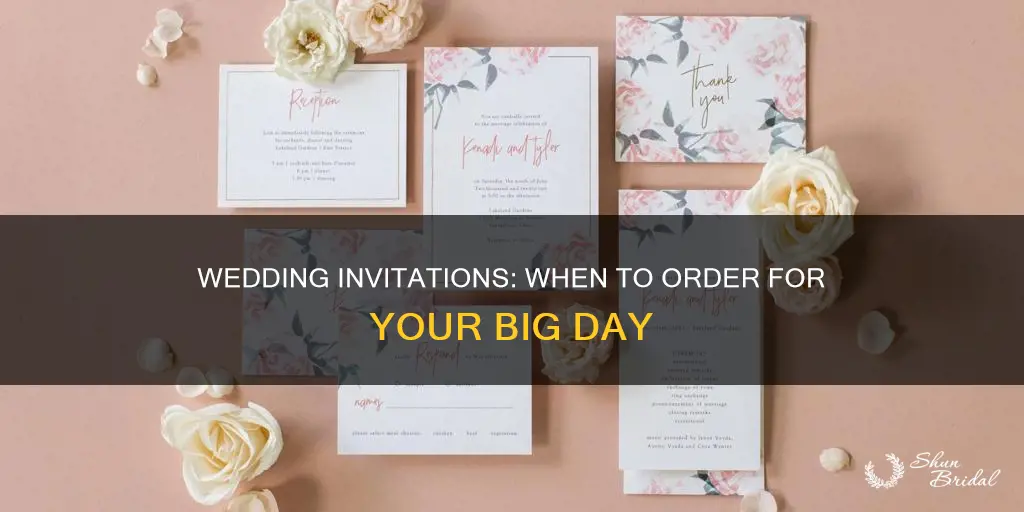 when do I need to order wedding invitations