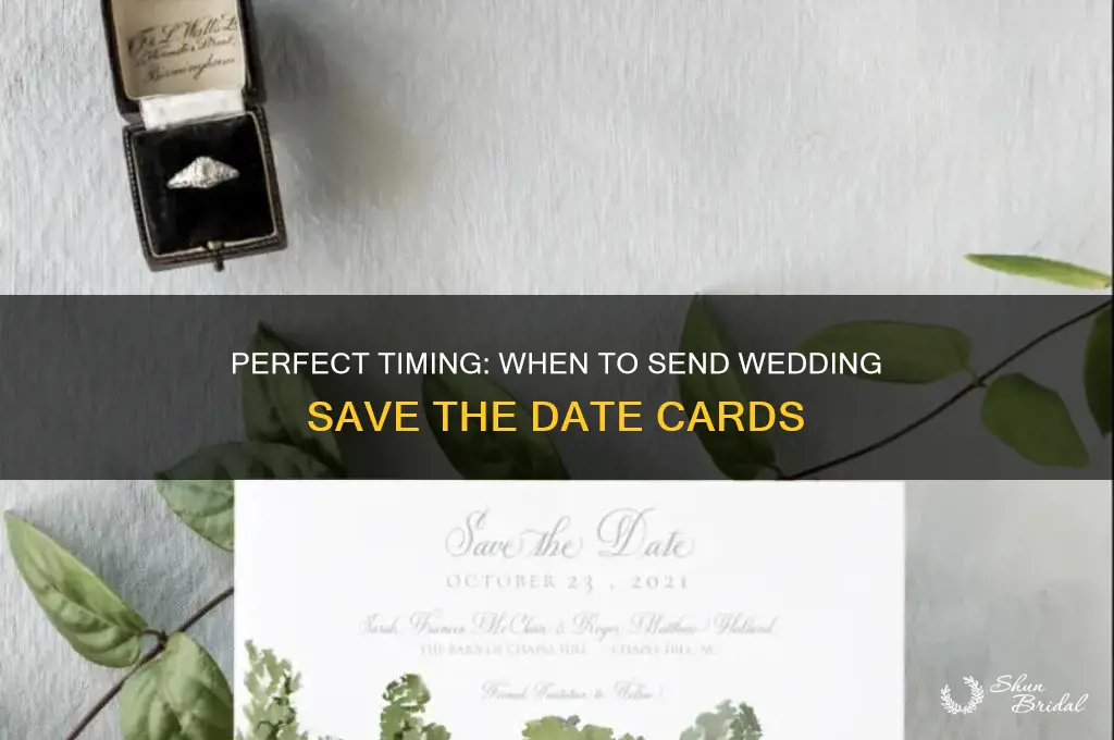 when do I send save the date cards for wedding