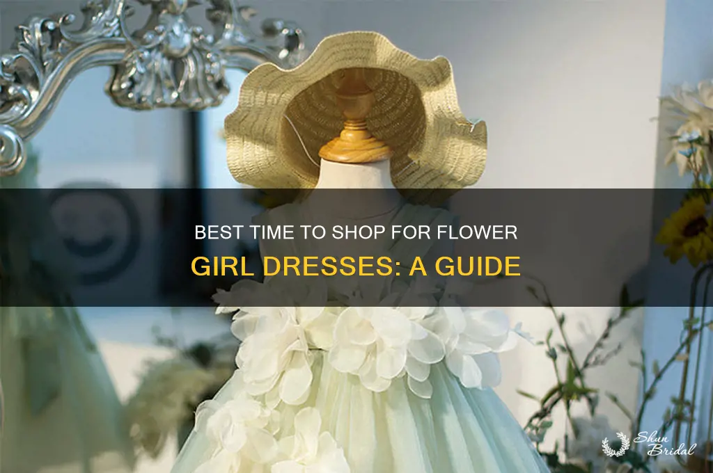 when do most people buy flower girl dresses