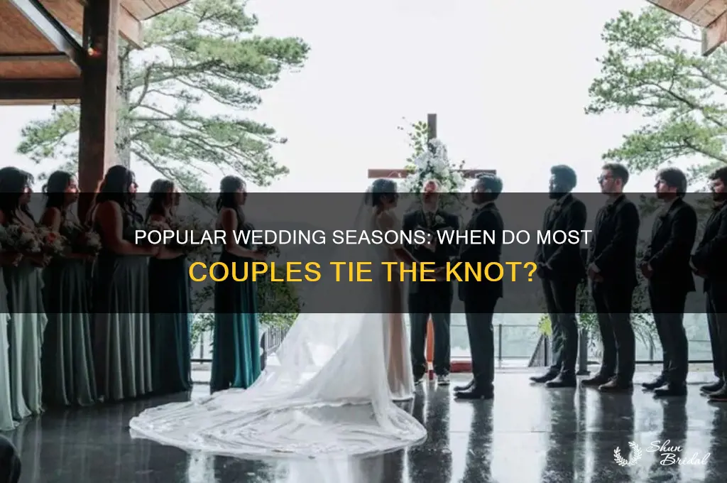 when do most people have wedding