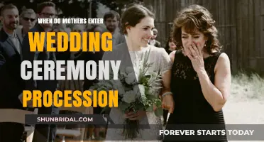 When Do Mothers Enter the Wedding Ceremony Procession?
