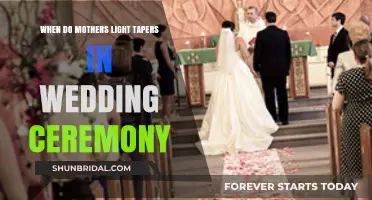 When Do Mothers Light Tapers in a Wedding Ceremony?