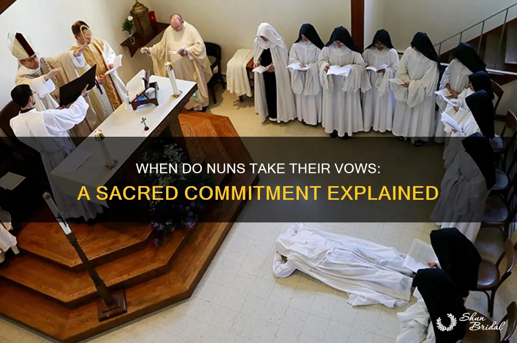 when do nuns take their vows