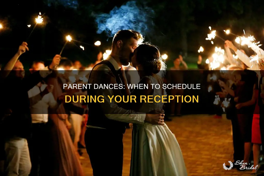 when do parent dances happen during wedding reception