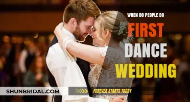 When Do Couples Typically Perform Their First Dance at Weddings?