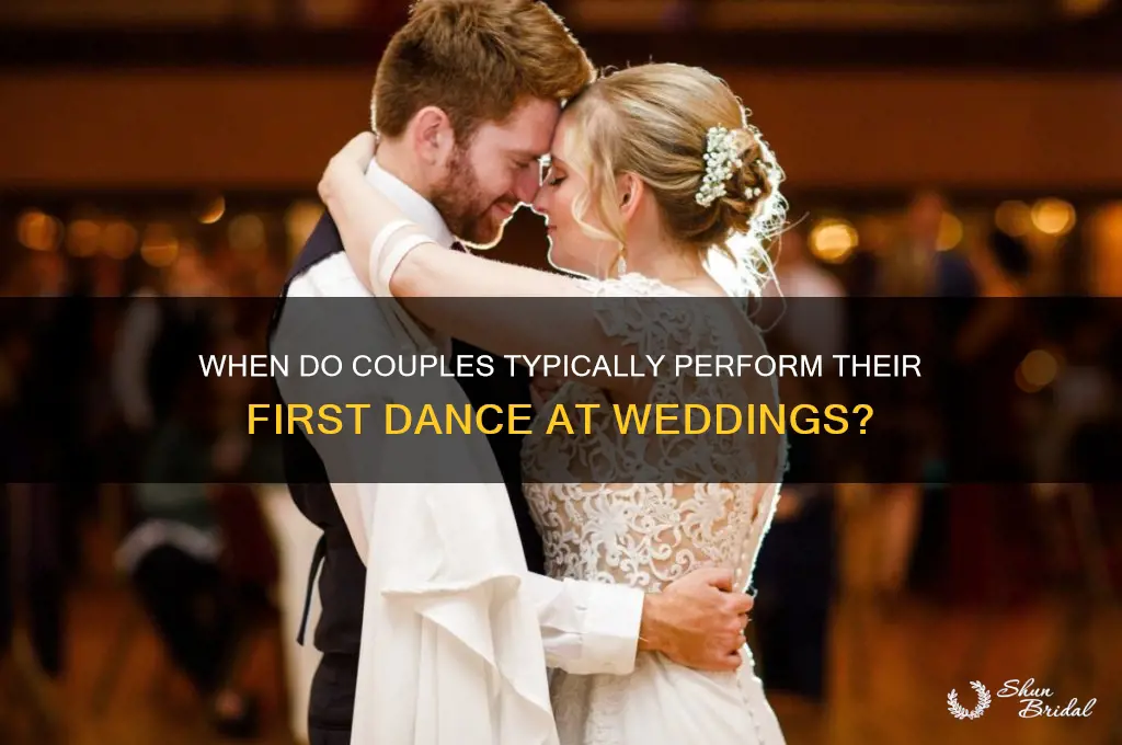 when do people do first dance wedding