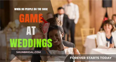 When Do Couples Play the Shoe Game at Weddings?