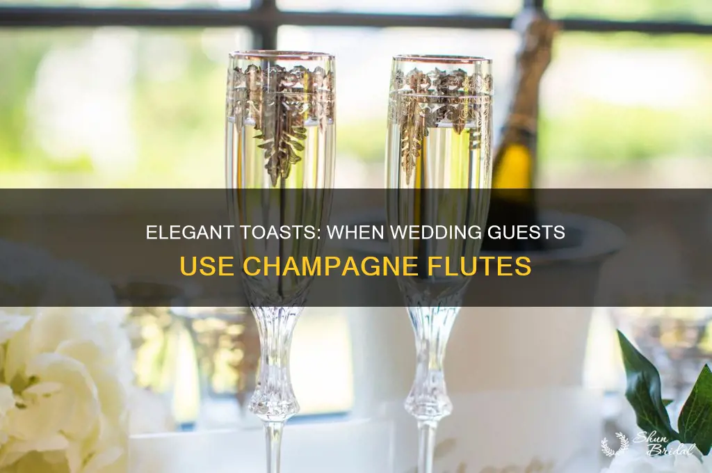 when do people on the wedding uses flutes