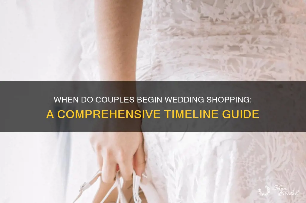 when do people start shopping for wedding
