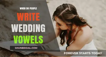 Perfect Timing: When Do Couples Write Their Wedding Vows?
