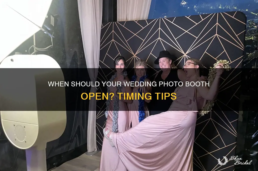 when do photobooth start operating during wedding ceremony