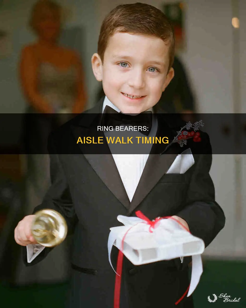 when do ring bearers walk down the aisle