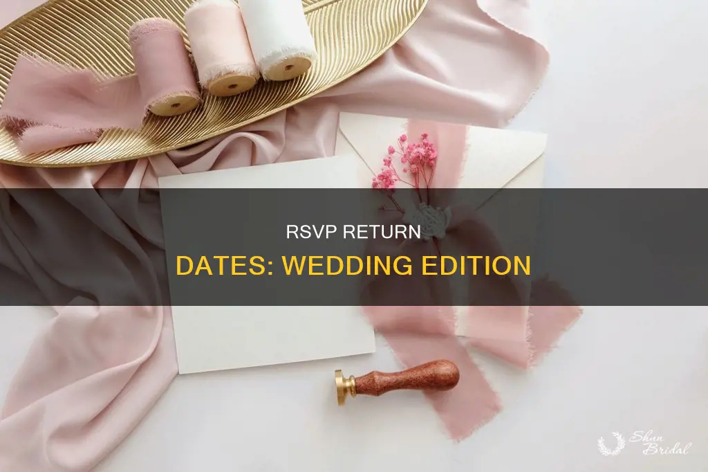 when do rsvps need to be returned for wedding