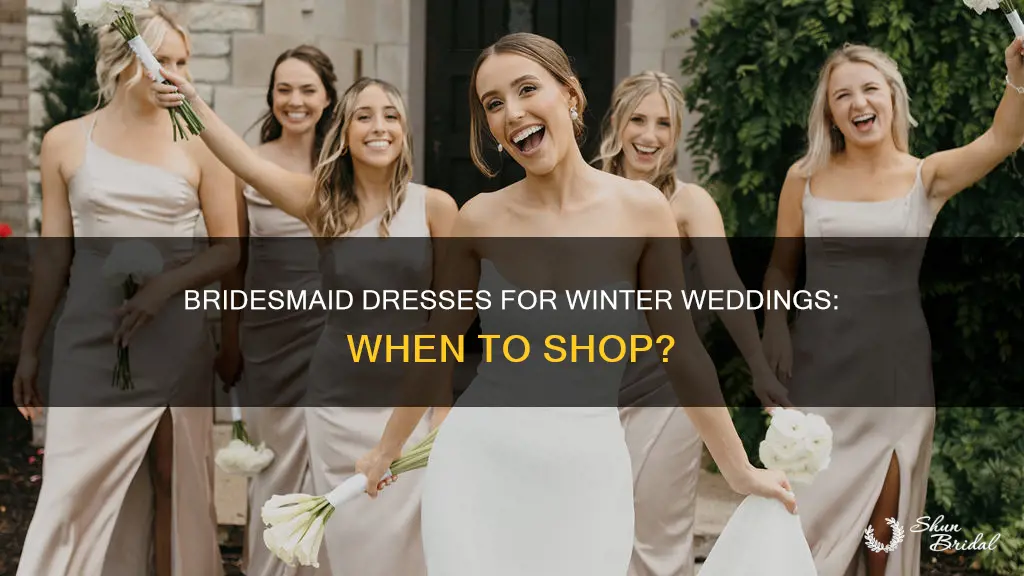when do stores stock bridesmaid dresses for winter weddings