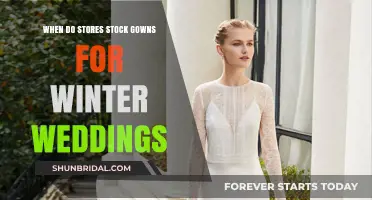 Winter Wedding Gowns: When Stores Begin Stocking Seasonal Styles