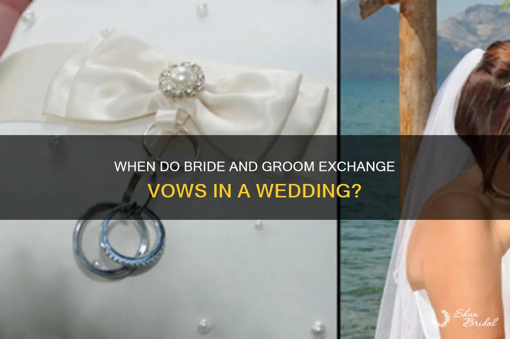 when do the bride and groom say their vows